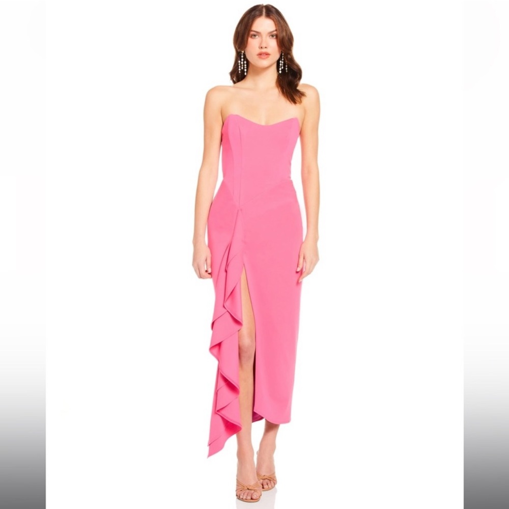 Katie may Los Angeles Rowan dress in pink punch